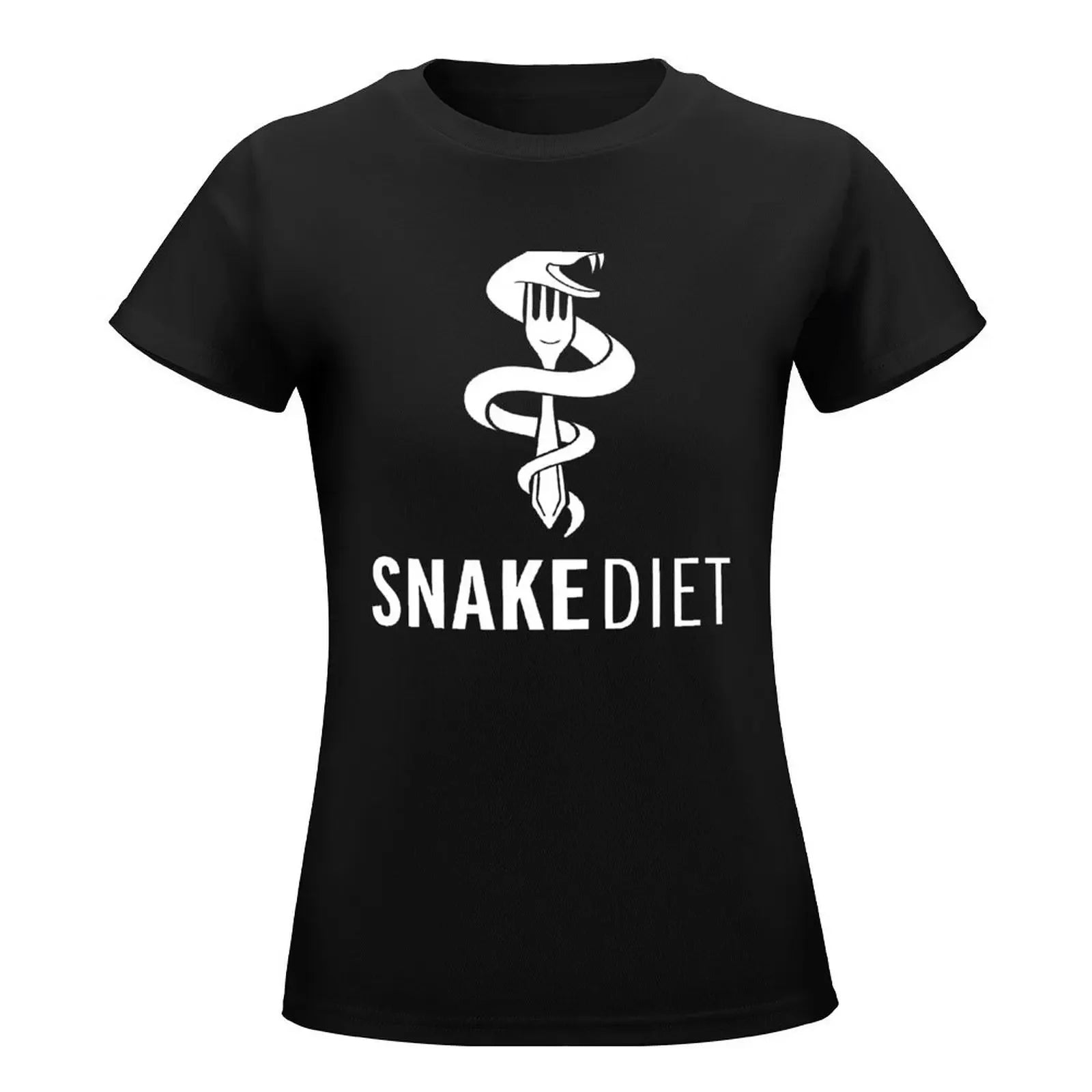 Snake Diet T-Shirt animal print shirt for girls plain funny Women clothes