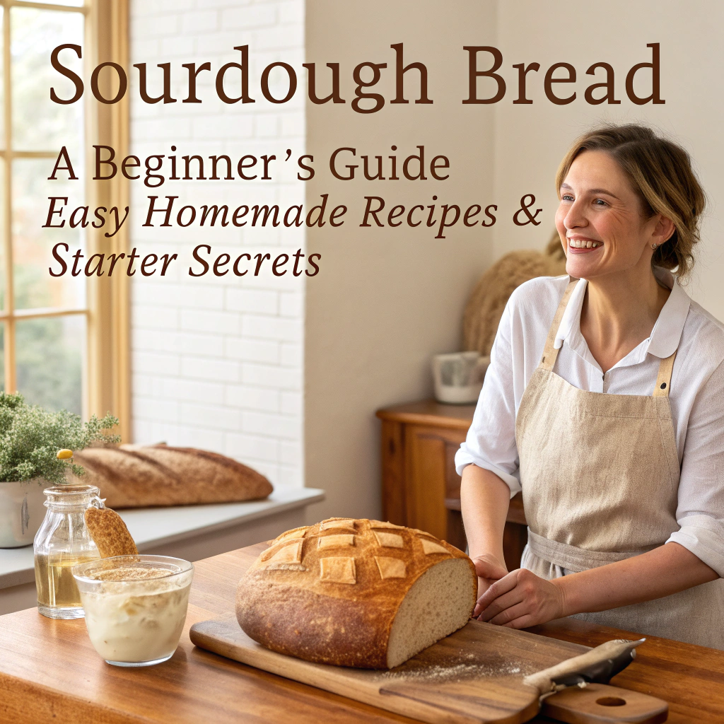 Sourdough Bread: A Beginner’s Guide – Easy Recipes & Step-by-Step Starter for Homemade Baking