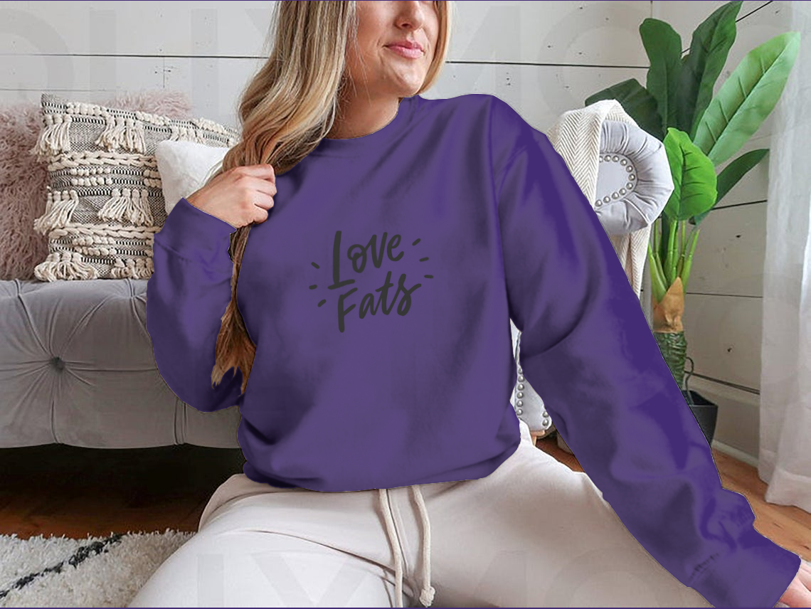 Love Fats – Keto Diet Hand-Drawn Lettering T-Shirt