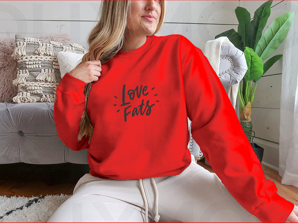 Love Fats – Keto Diet Hand-Drawn Lettering T-Shirt
