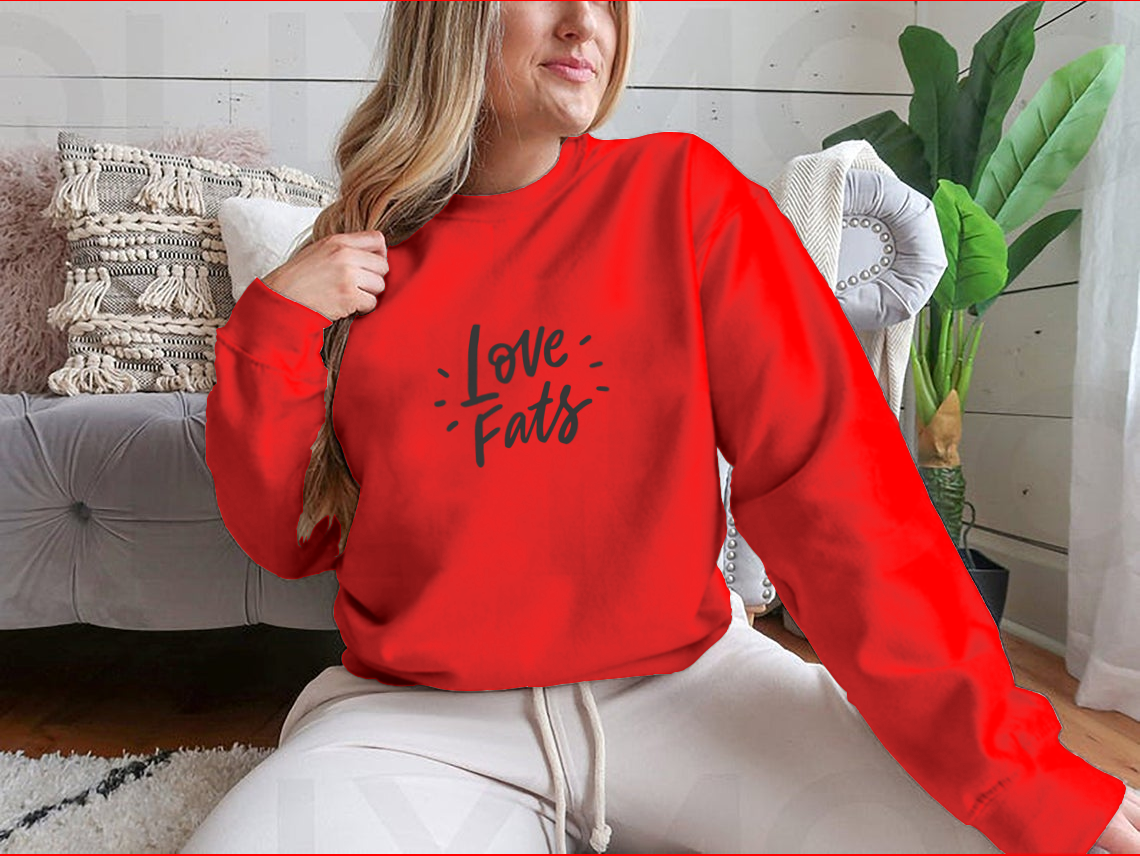Love Fats – Keto Diet Hand-Drawn Lettering T-Shirt