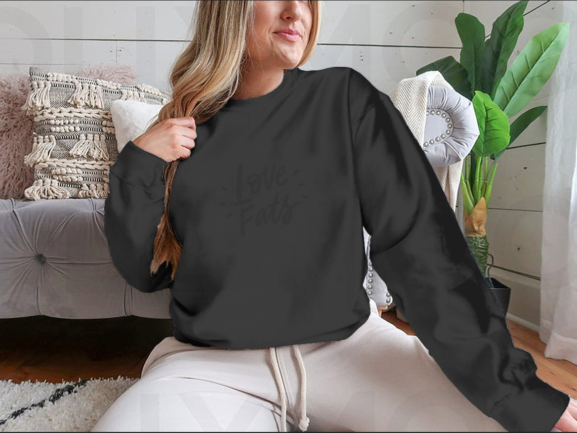 Love Fats – Keto Diet Hand-Drawn Lettering T-Shirt