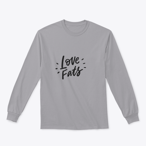 Love Fats – Keto Diet Hand-Drawn Lettering T-Shirt