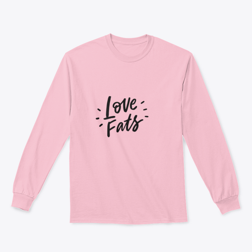 Love Fats – Keto Diet Hand-Drawn Lettering T-Shirt