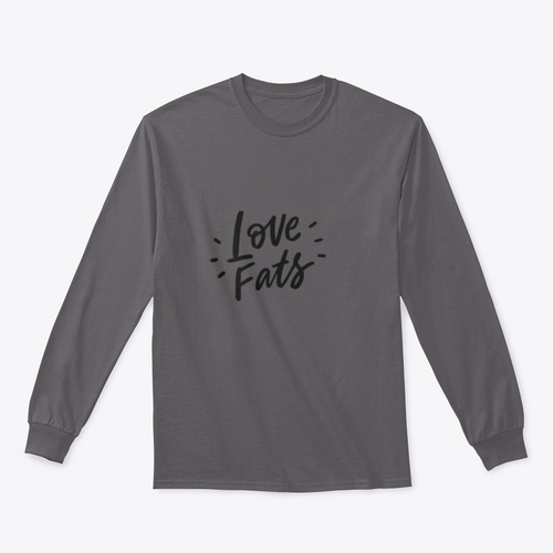 Love Fats – Keto Diet Hand-Drawn Lettering T-Shirt